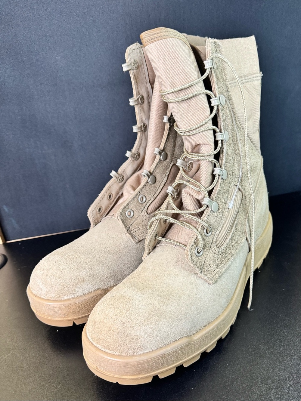 McRae Footwear HW-FR US Army Combat Flight Boots 10R Tan Vibram